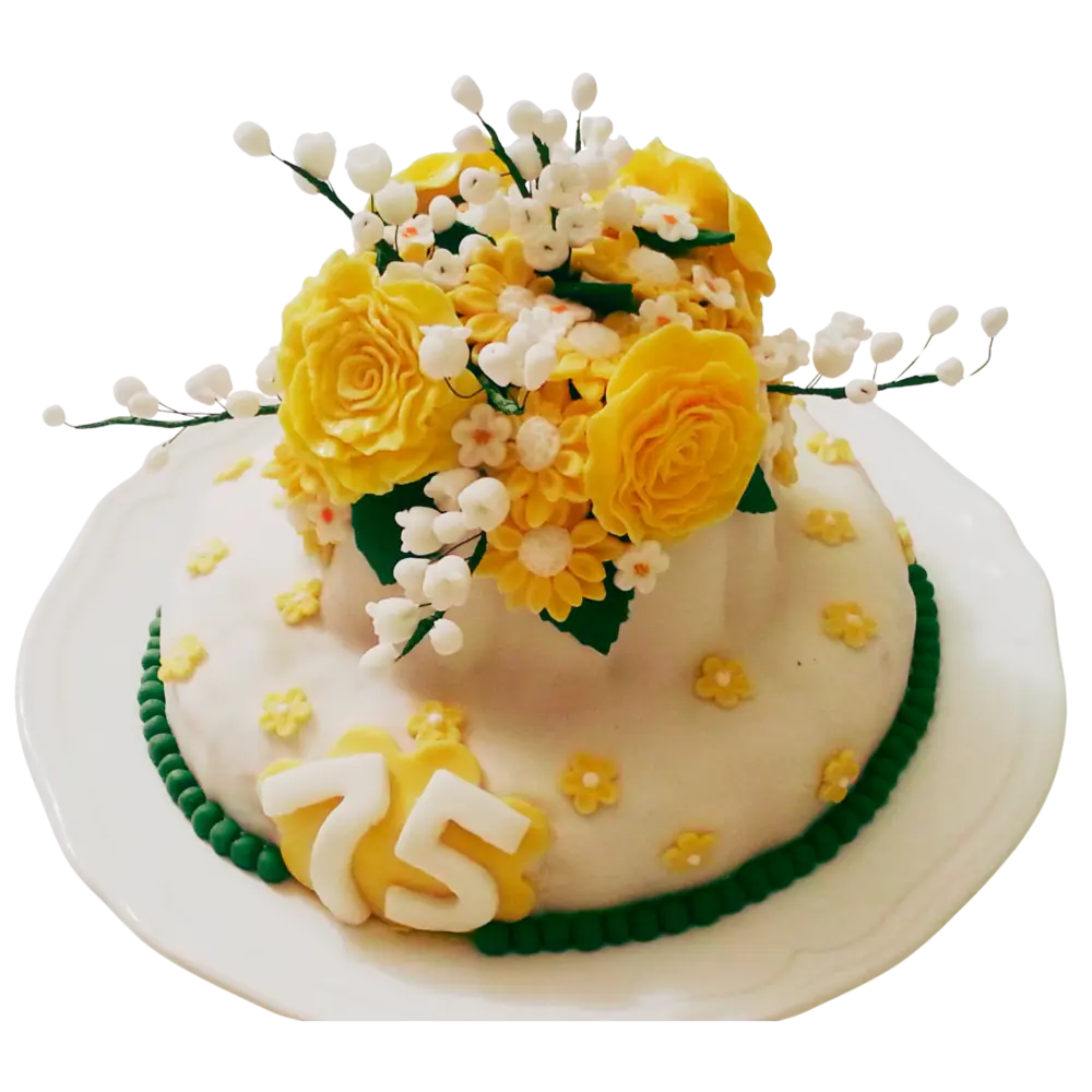 Maiglöckchentorte zum 75. Geburtstag